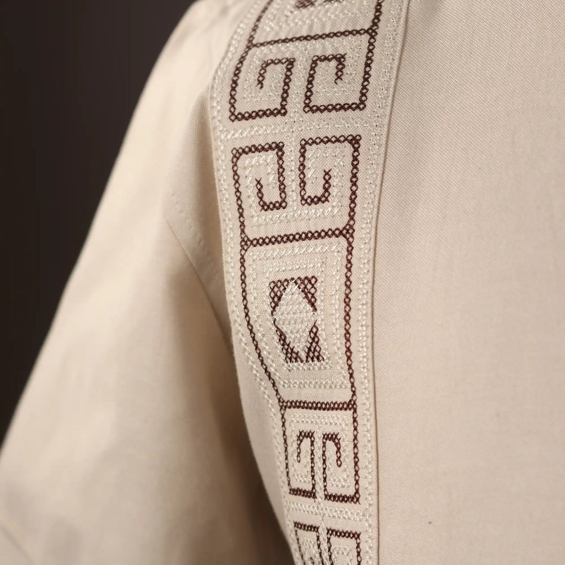Light Brown Guayabera Shirt Cross Stitch