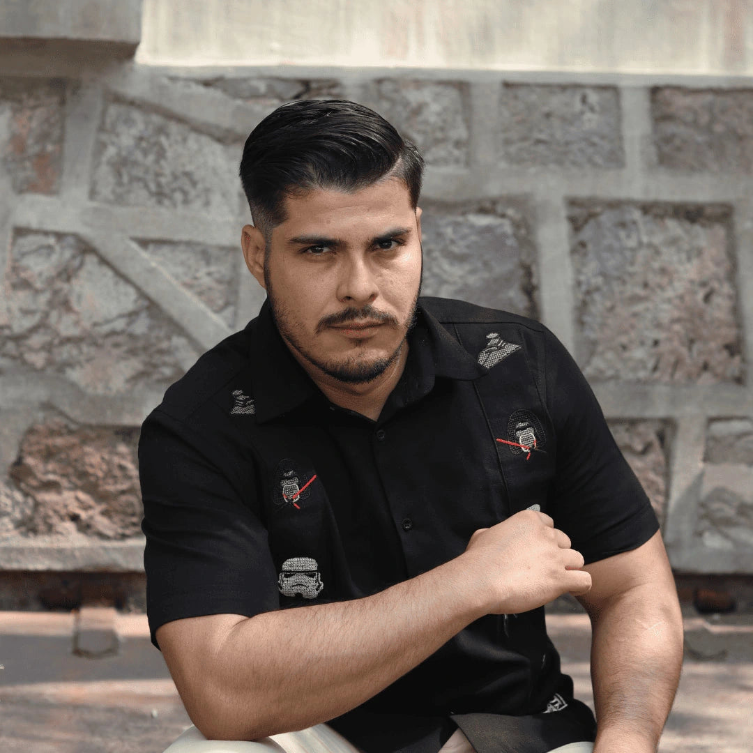 Short Sleeve Empire Guayabera Shirt